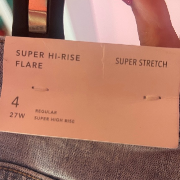 American Eagle flare jeans super high rise NWT - Picture 4 of 4